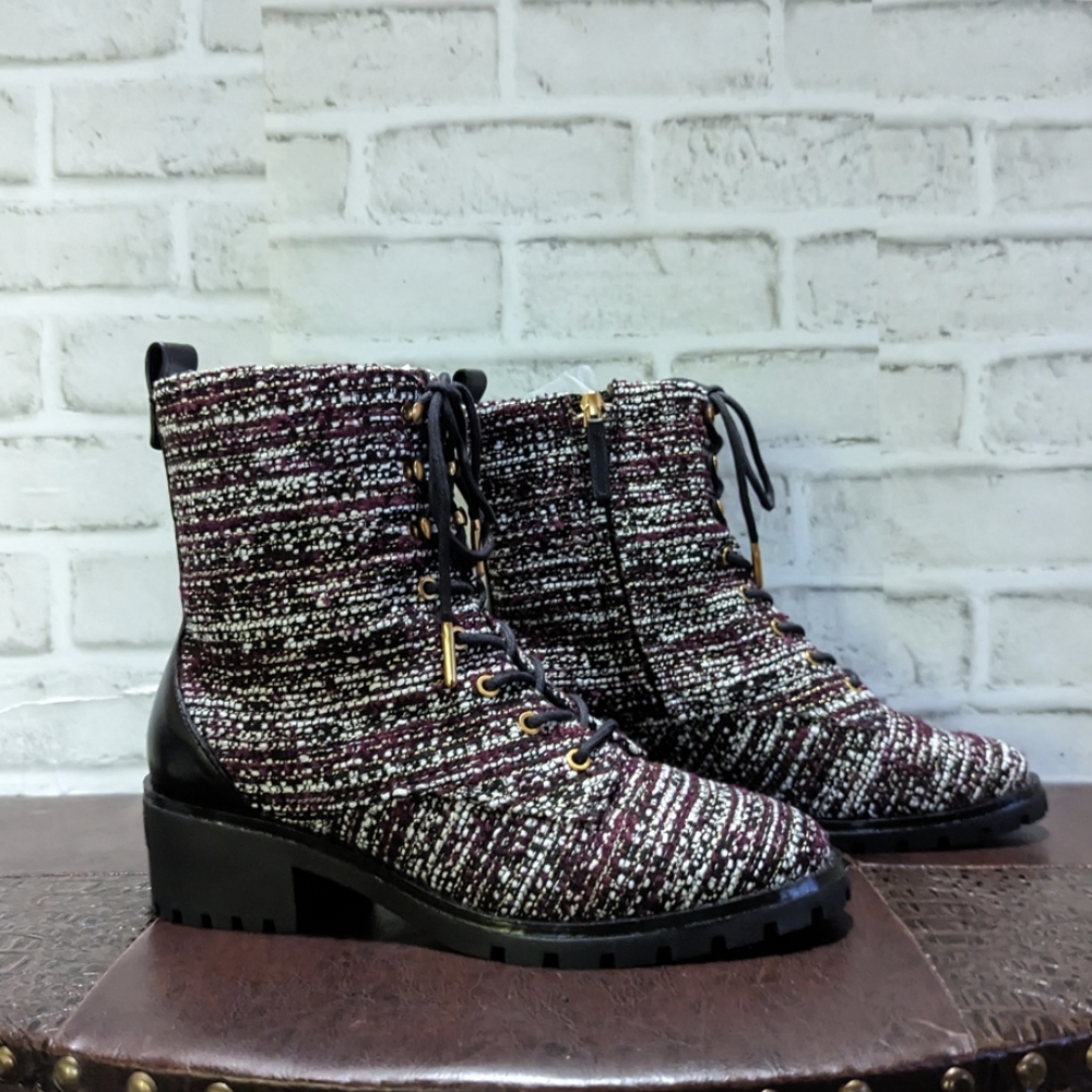 Tory Burch Combat Lug Sole Boot size 8 - Picture 6 of 12